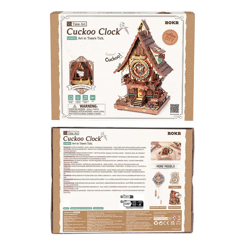 ROKR-LC901C Cuckoo Clock-Mechanical 3D Wooden Puzzle