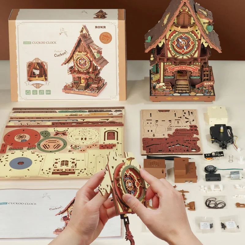 ROKR-LC901C Cuckoo Clock-Mechanical 3D Wooden Puzzle